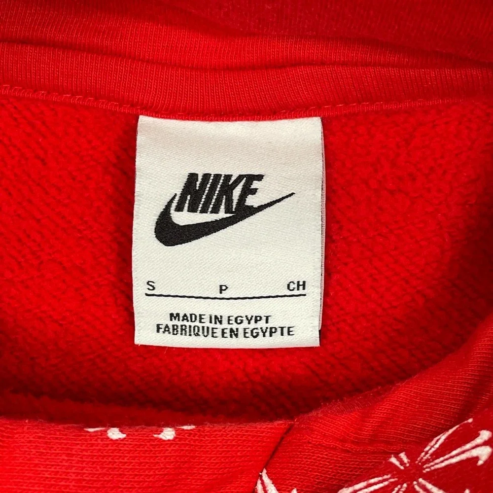 Nike Sportswear Club Fleece Christmas‎ Monogram Hoodie Men's Small FJ1635-657